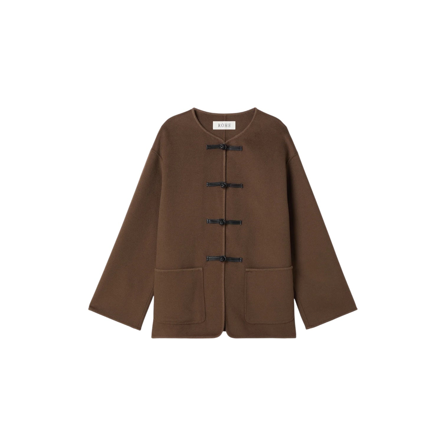 Mandarin Double Face Wool Jacket – Last Resort