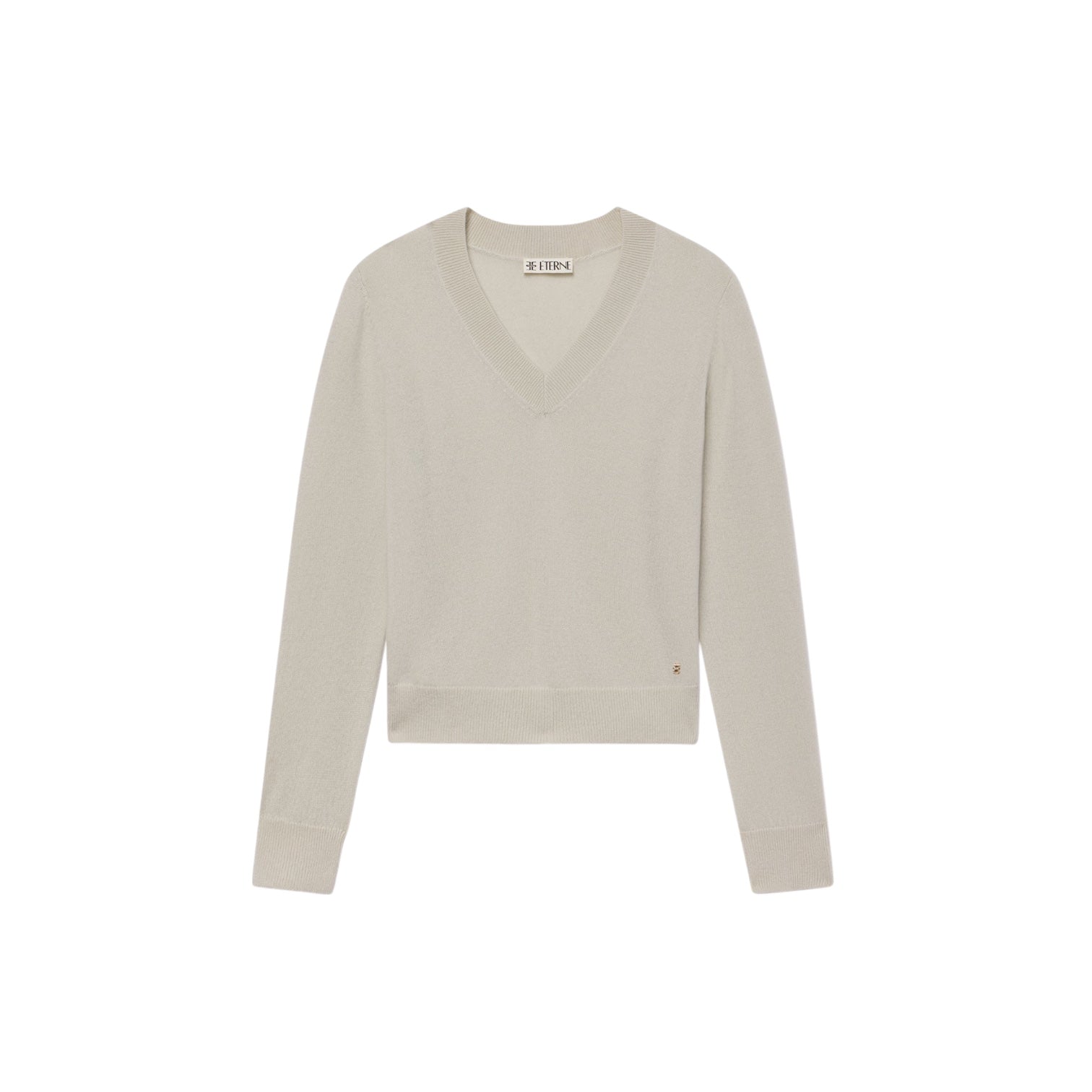 Lenny Black Cotton Relaxed Sweater