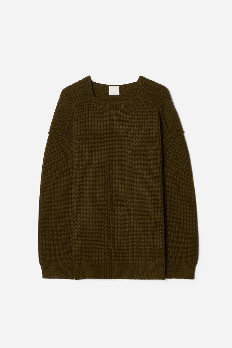 Heavy Patent Knit Sweater