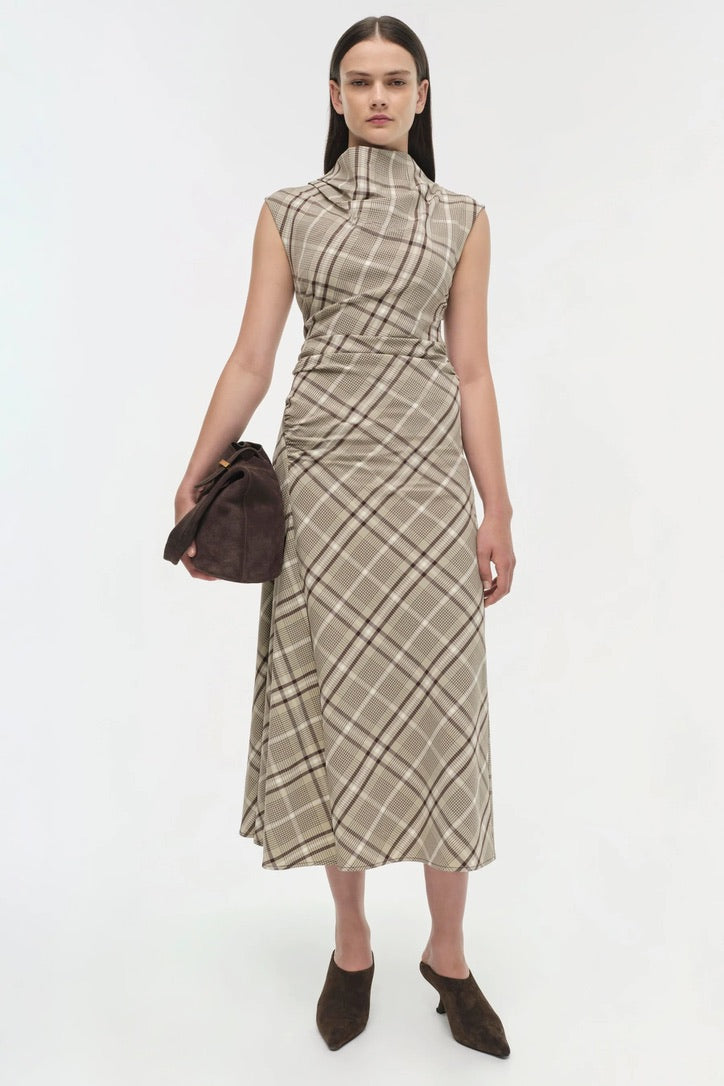 Burke Draped Midi Dress