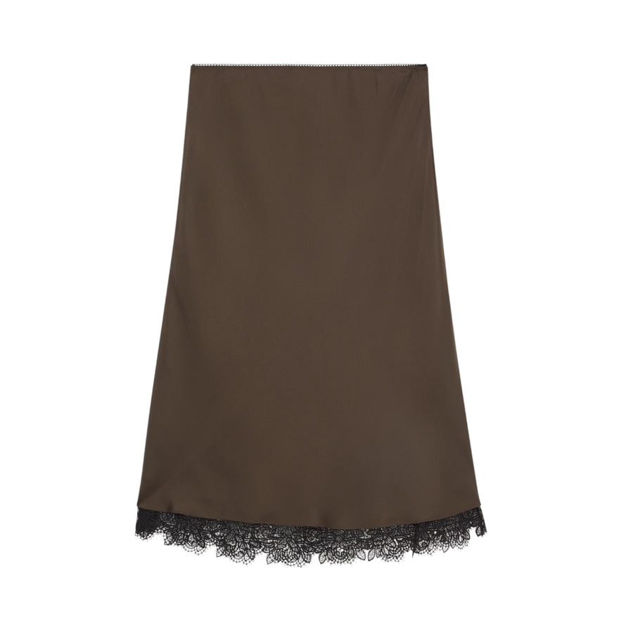 Lace Trimmed Skirt