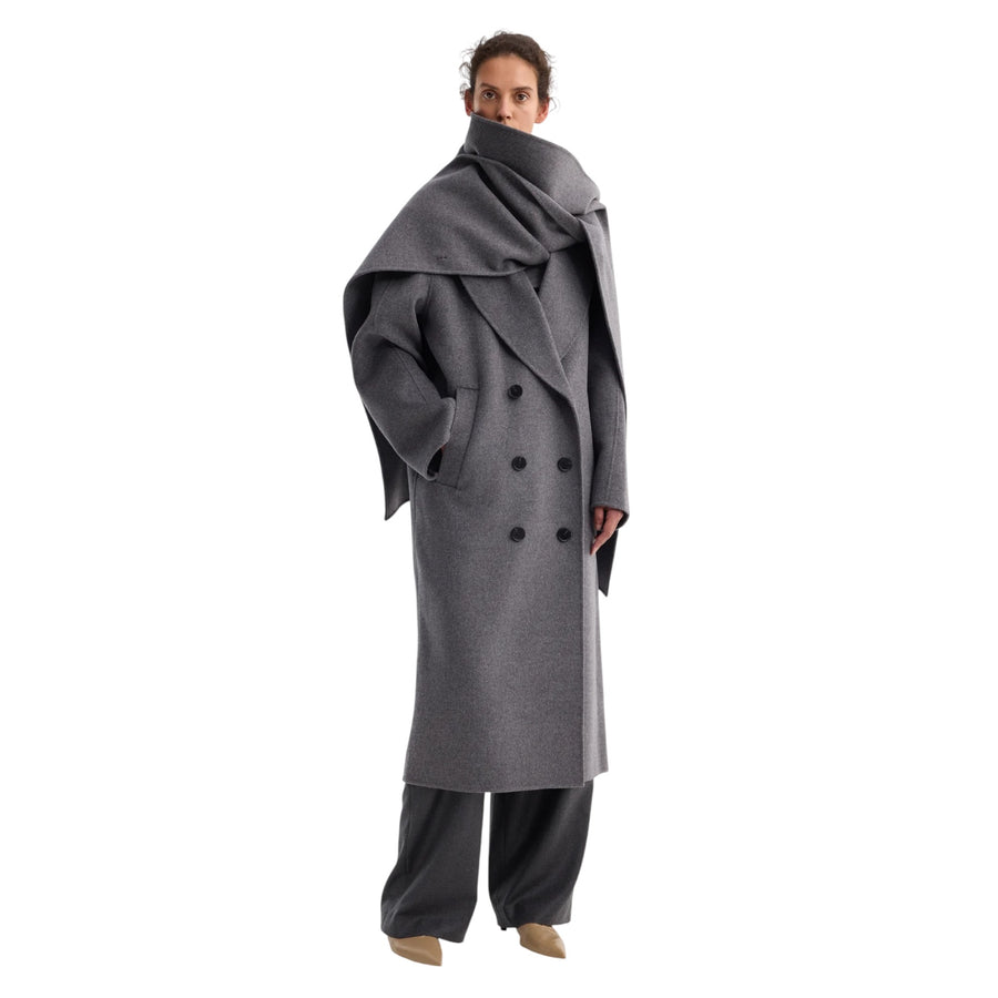 Signature Double Faced Scarf Coat