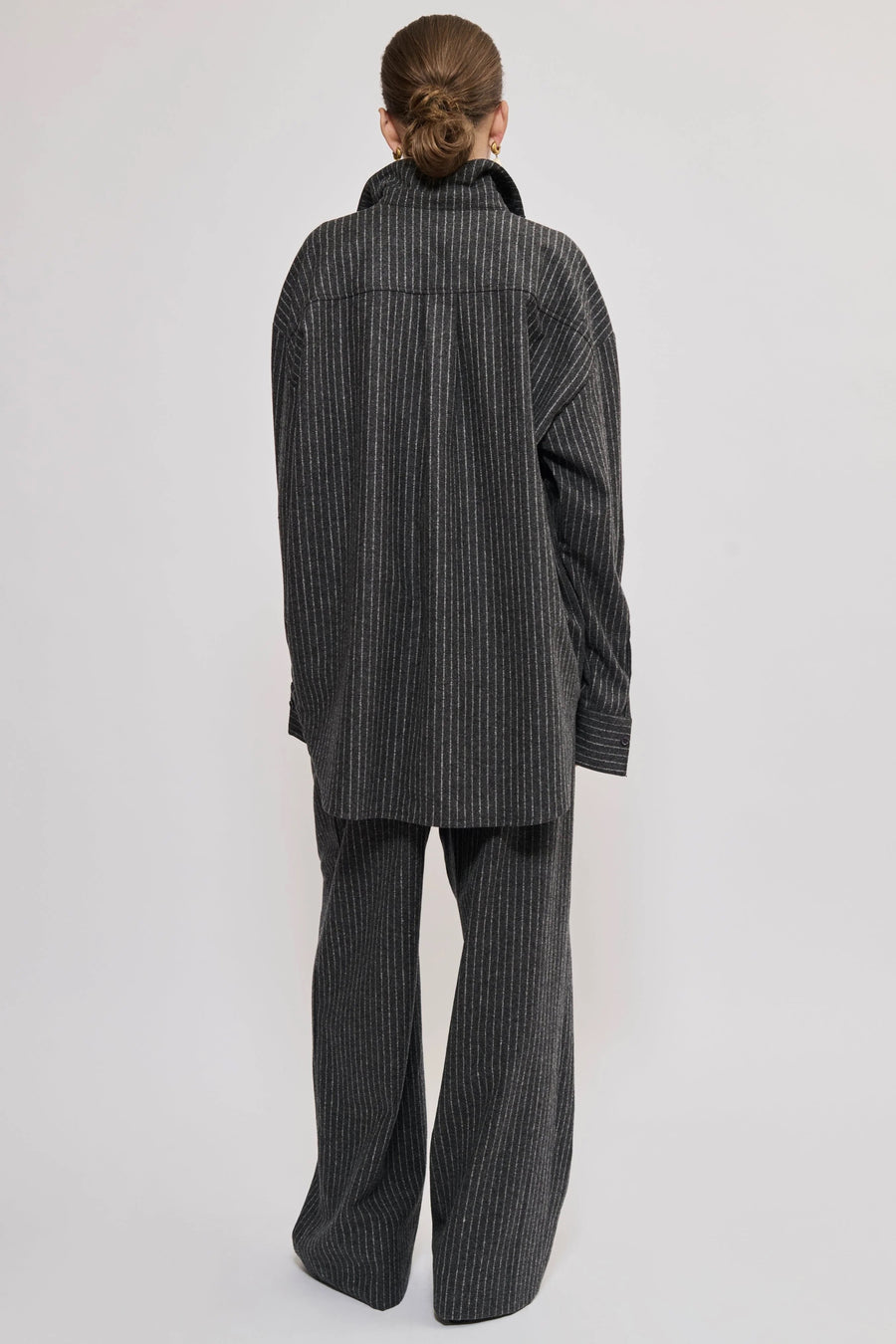 Wool Pinstripe Shirt