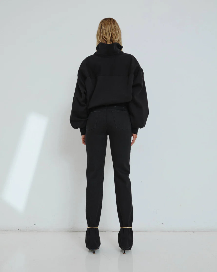 Marion Cuff Adorned Straight Leg Fitted Denim