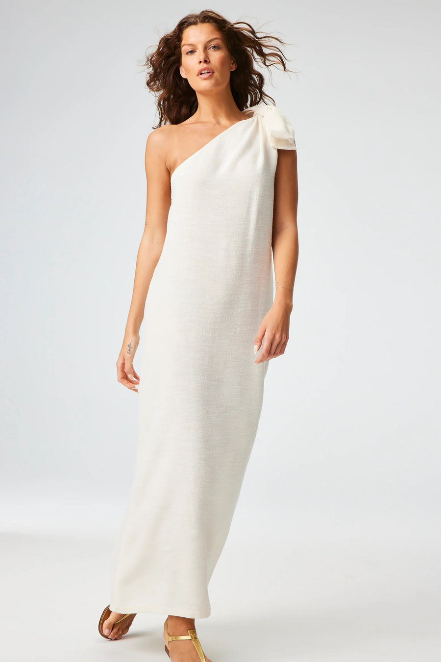 maxi sarong dress POEM White Elara Maxi Dress White / M