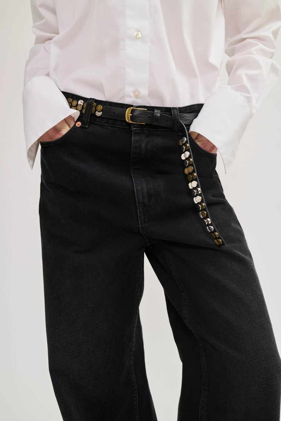 Studded Leather Belt