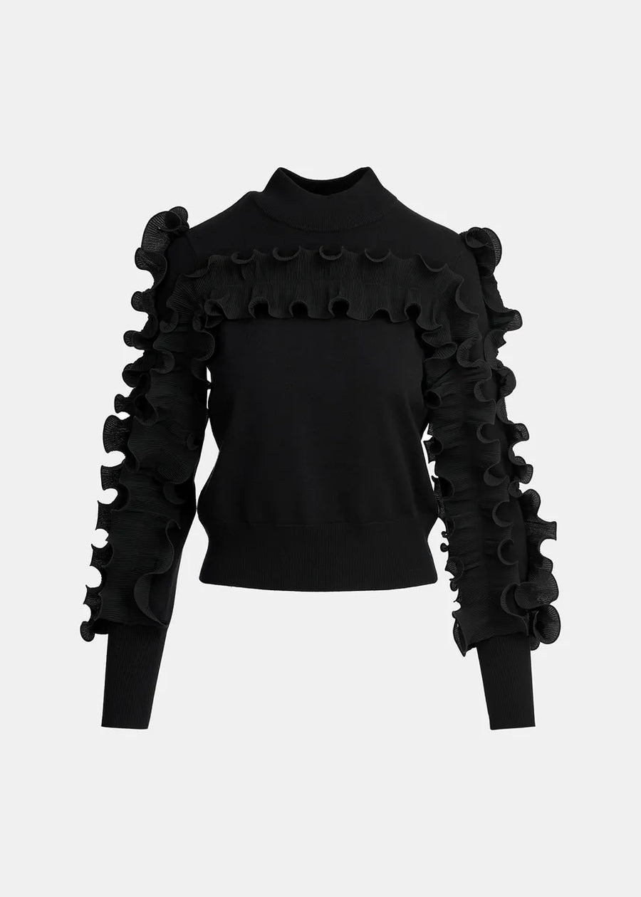 Pullover With Frills