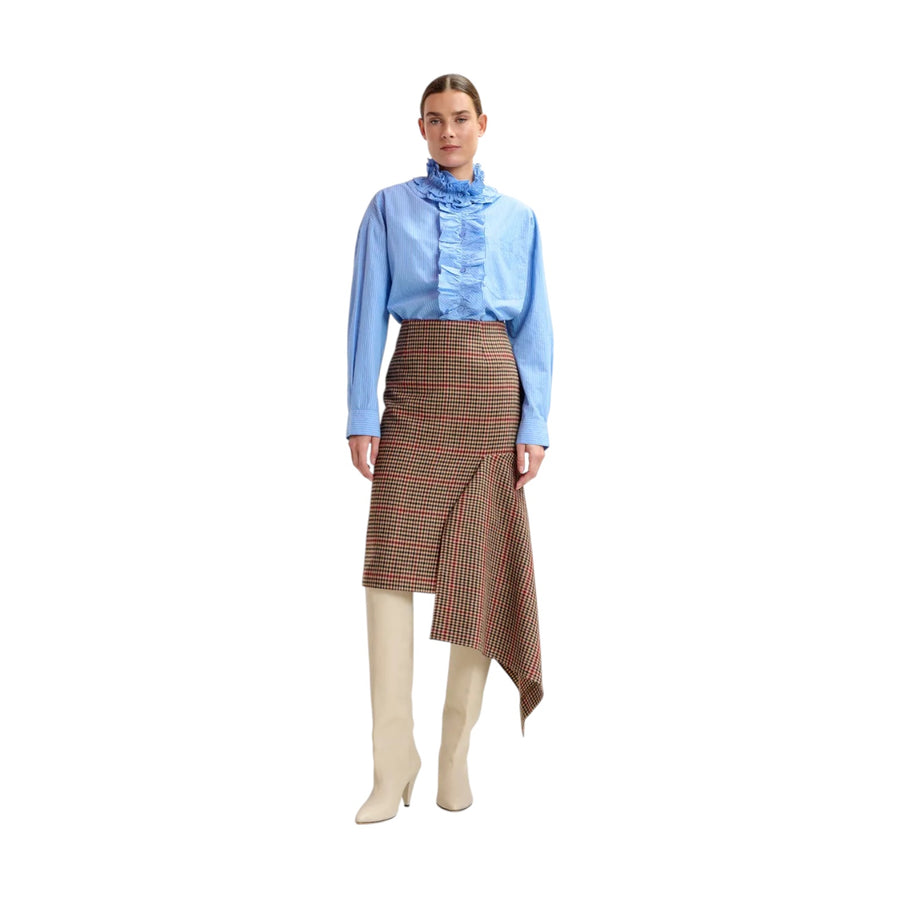 Feather Tweed Skirt