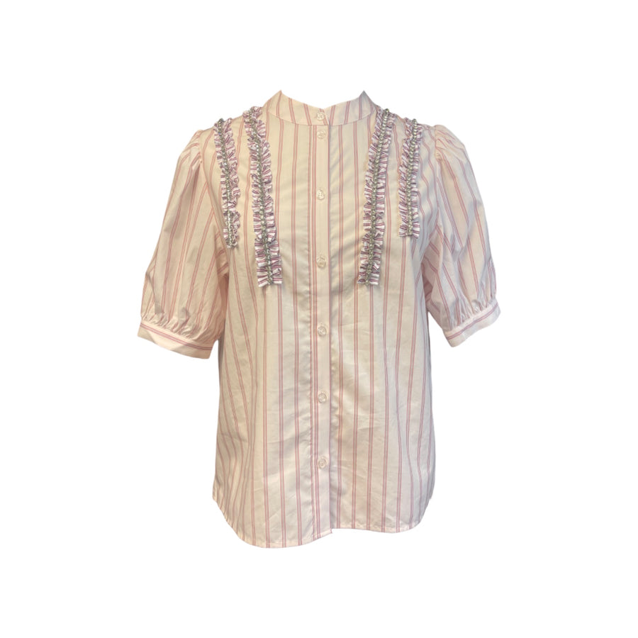 Ifrill Rhinestone Frill Shirt