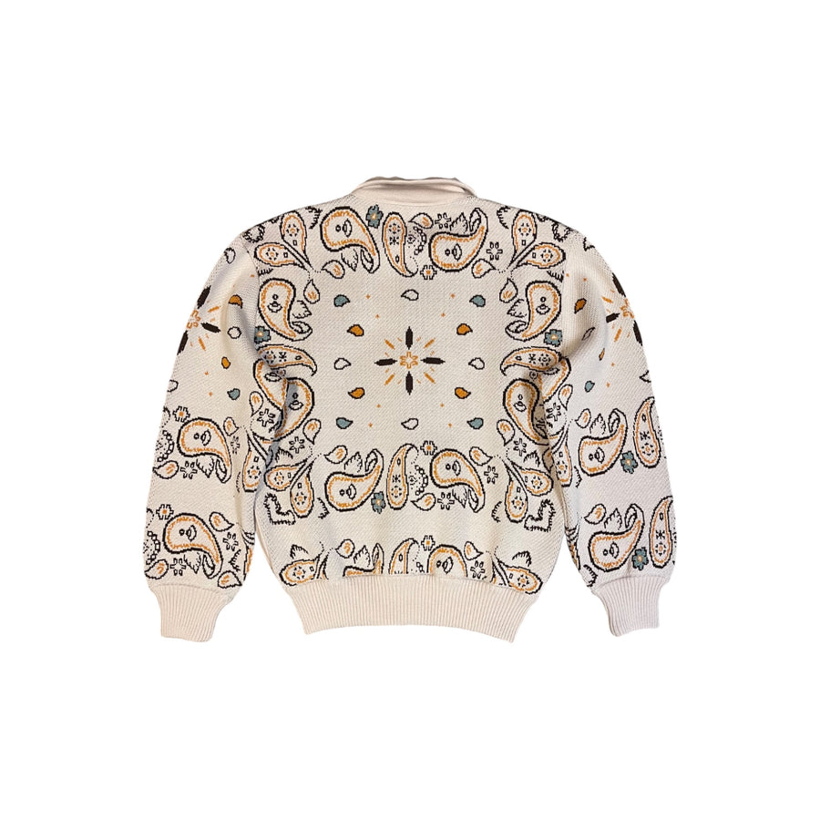 White Bandana Cardigan