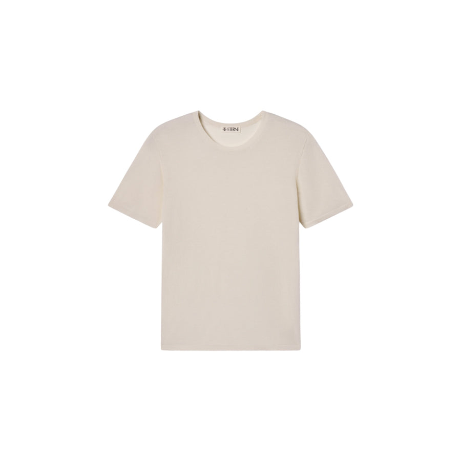 Cashmere Short Sleeve Boyfriend T Shirt