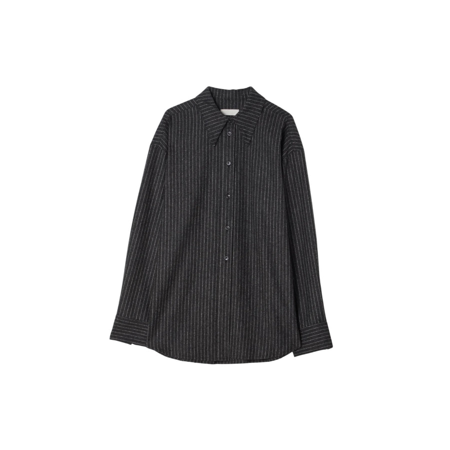 Wool Pinstripe Shirt