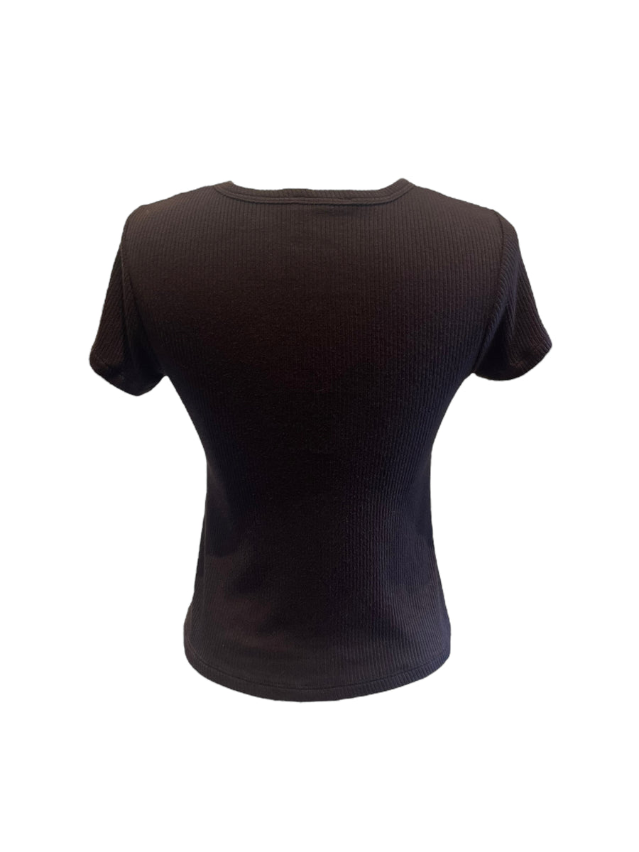 Yael Fitted Rib T Shirt