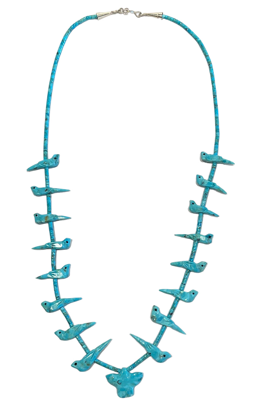 Long Turquoise Eagle Necklace