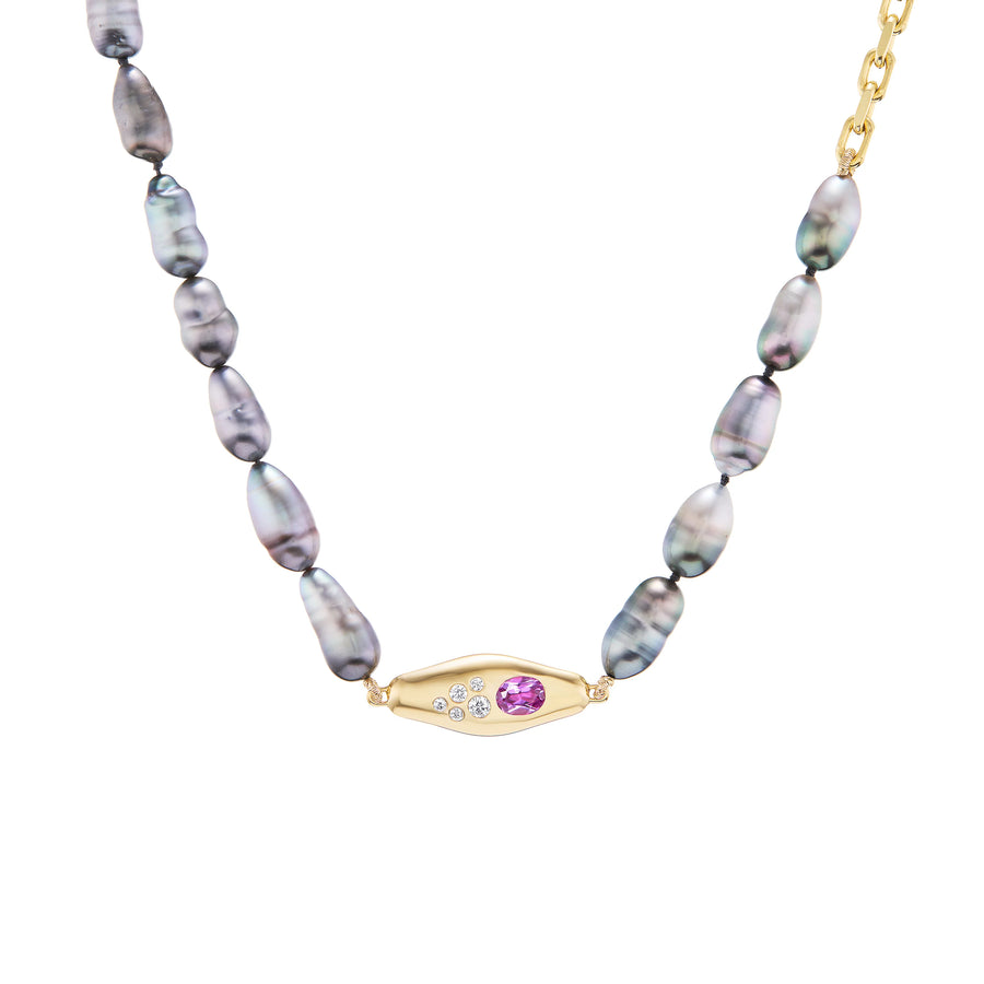 Mini Vessel + Tahitian Pearl Necklace