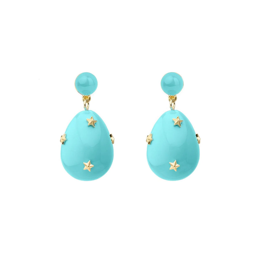Mini Drop Earrings with Stars
