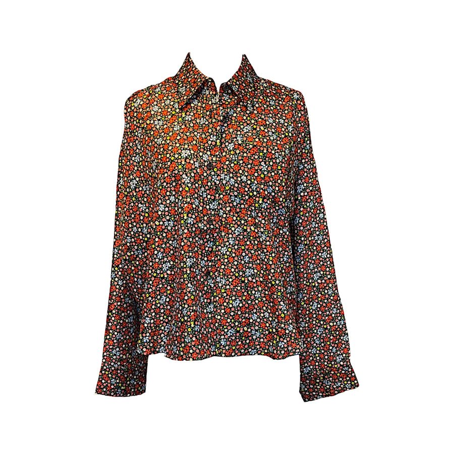 Girt Boxy Silk Shirt