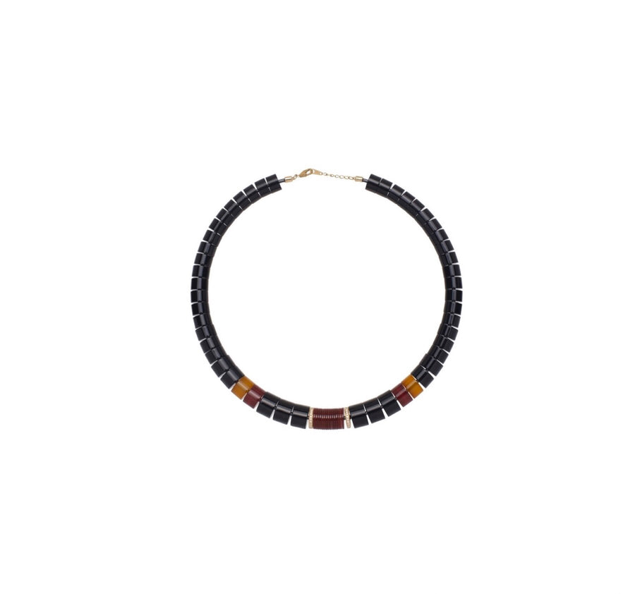 Summer Necklace Black Bicolore
