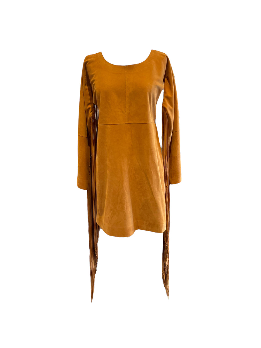 Rocking Party Out West Suede Dress
